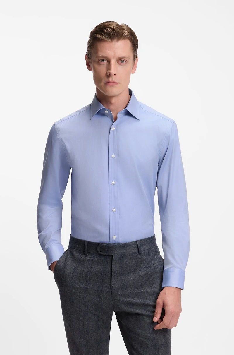 BECKHAM x BOSS slim-fit shirt Oxford cotton