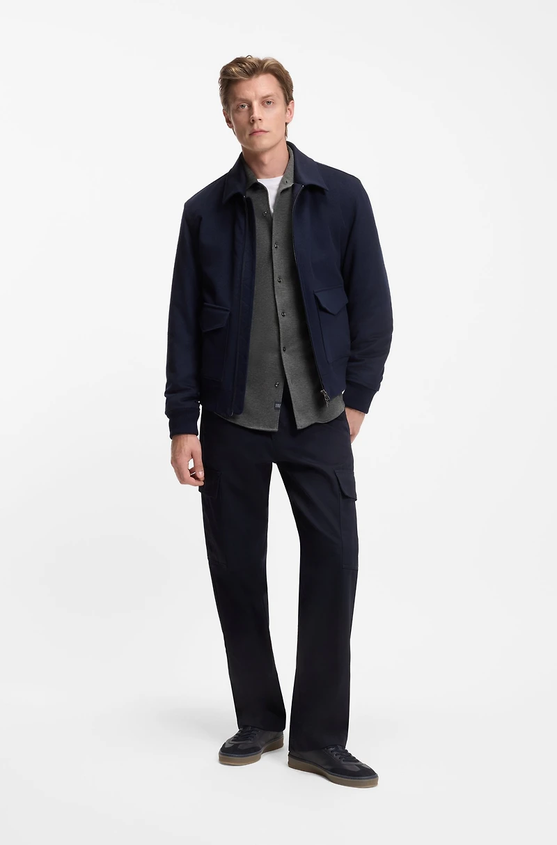 BECKHAM x BOSS slim-fit shirt cotton jersey