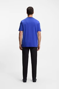 Logo-collar T-shirt cotton jersey