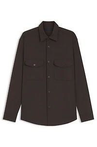 BECKHAM x BOSS relaxed-fit shirt virgin wool