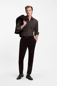 BECKHAM x BOSS relaxed-fit shirt virgin wool