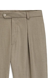 BECKHAM x BOSS virgin-wool trousers with pleat front