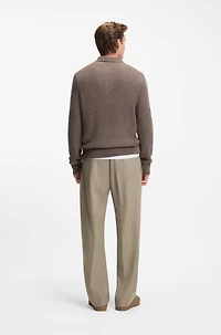 BECKHAM x BOSS virgin-wool trousers with pleat front