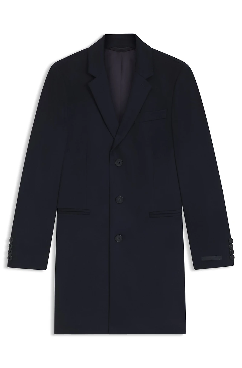 BECKHAM x BOSS formal coat virgin wool and cashmere
