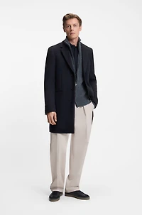 BECKHAM x BOSS formal coat virgin wool and cashmere