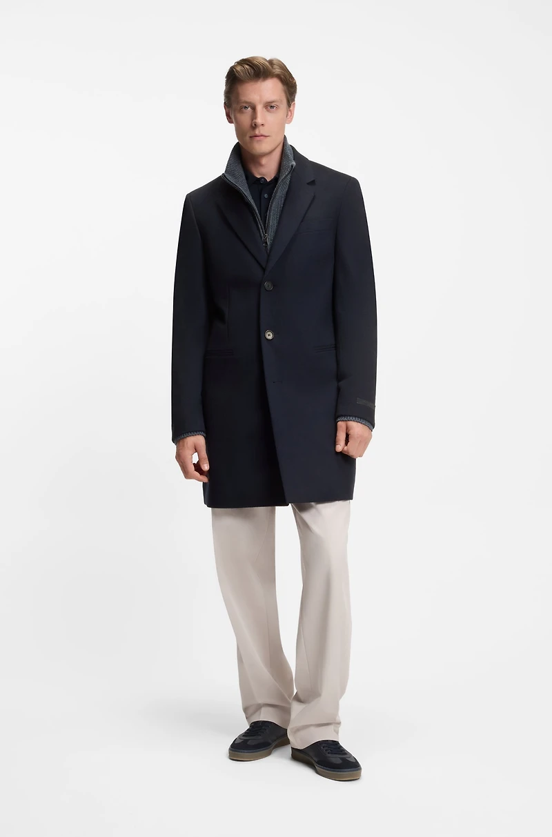 BECKHAM x BOSS formal coat virgin wool and cashmere