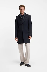 BECKHAM x BOSS formal coat virgin wool and cashmere