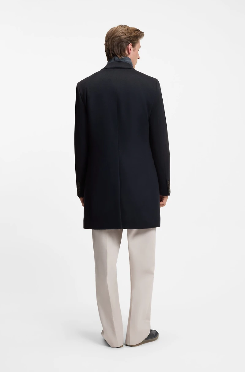 BECKHAM x BOSS formal coat virgin wool and cashmere