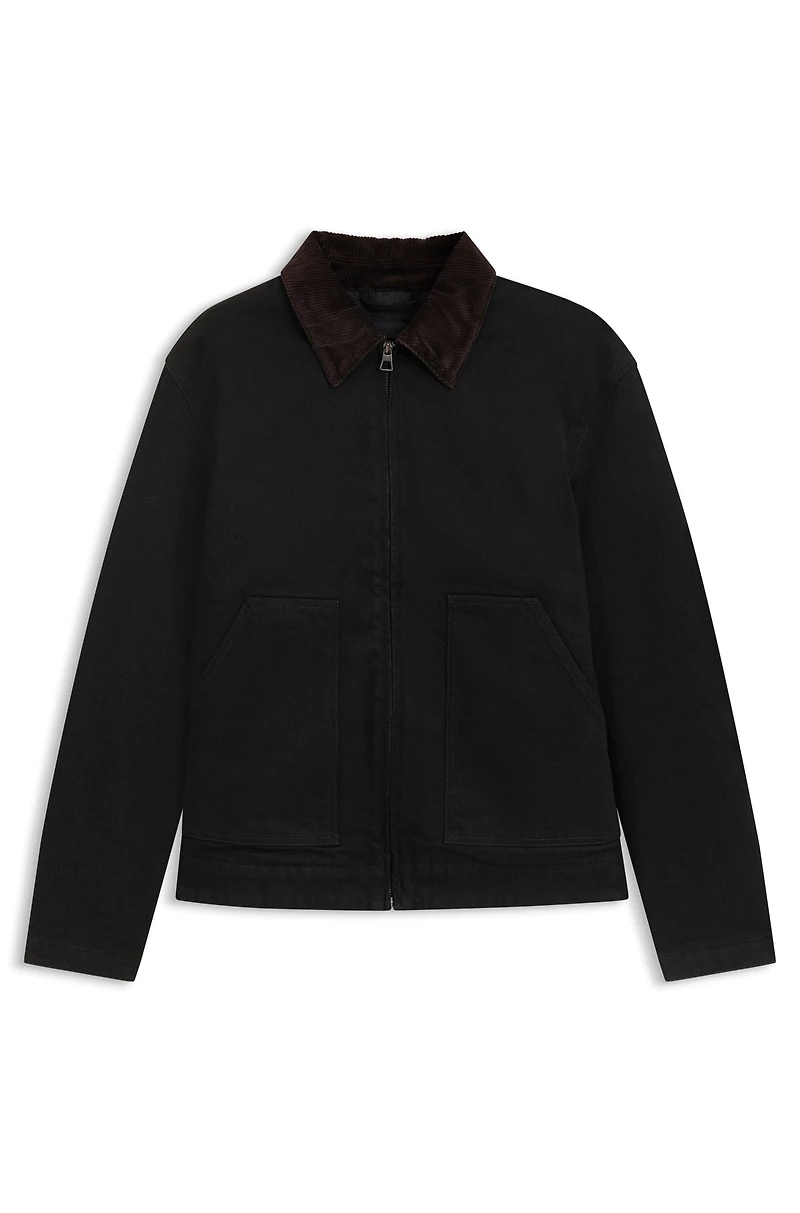 BECKHAM x BOSS jacket black rigid denim