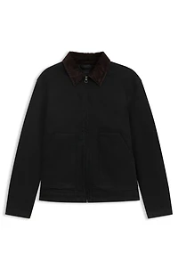 BECKHAM x BOSS jacket black rigid denim