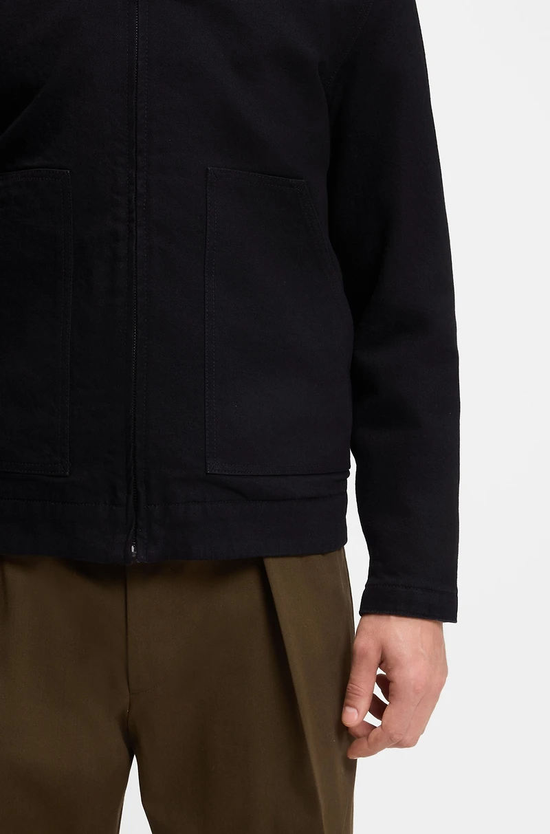 BECKHAM x BOSS jacket black rigid denim