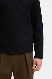 BECKHAM x BOSS jacket black rigid denim