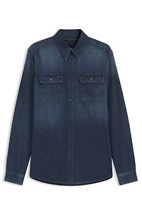 BECKHAM x BOSS shirt blue denim
