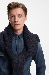 BECKHAM x BOSS shirt blue denim