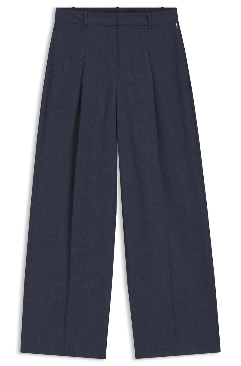 Regular-fit trousers virgin wool