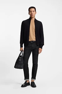 Delaware blue slim-fit jeans wrinkle-resistant denim