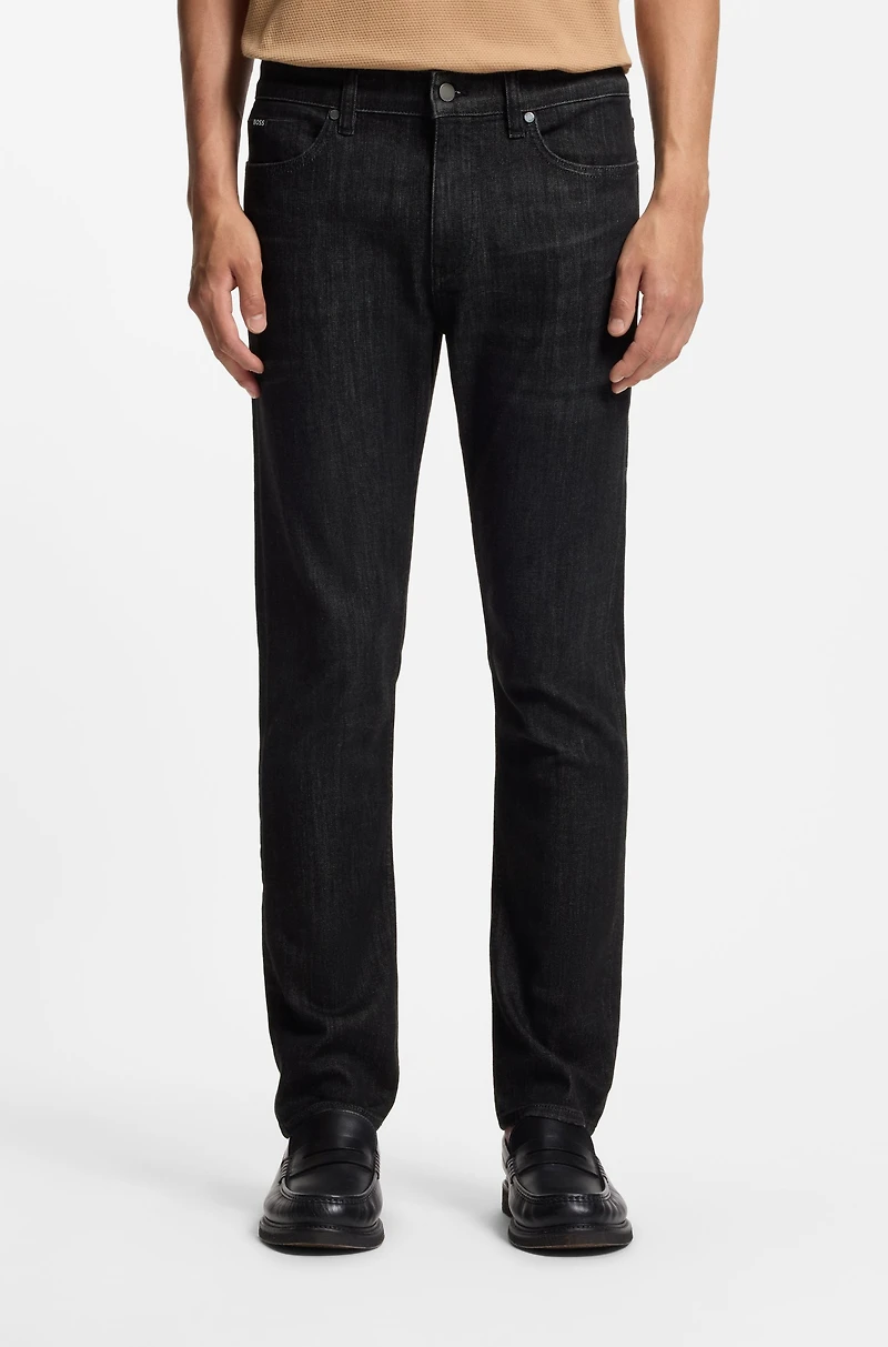 Delaware blue slim-fit jeans wrinkle-resistant denim