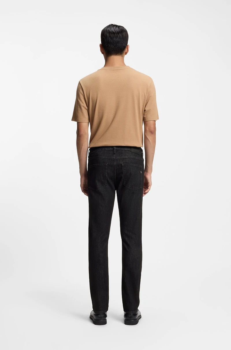 Delaware blue slim-fit jeans wrinkle-resistant denim