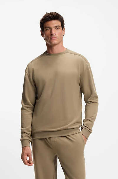 Shoulder-logo sweatshirt cotton terry