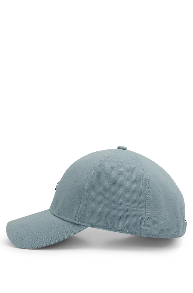 Stretch-cotton cap with Double B monogram