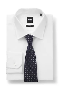 Jacquard-pattern tie in silk