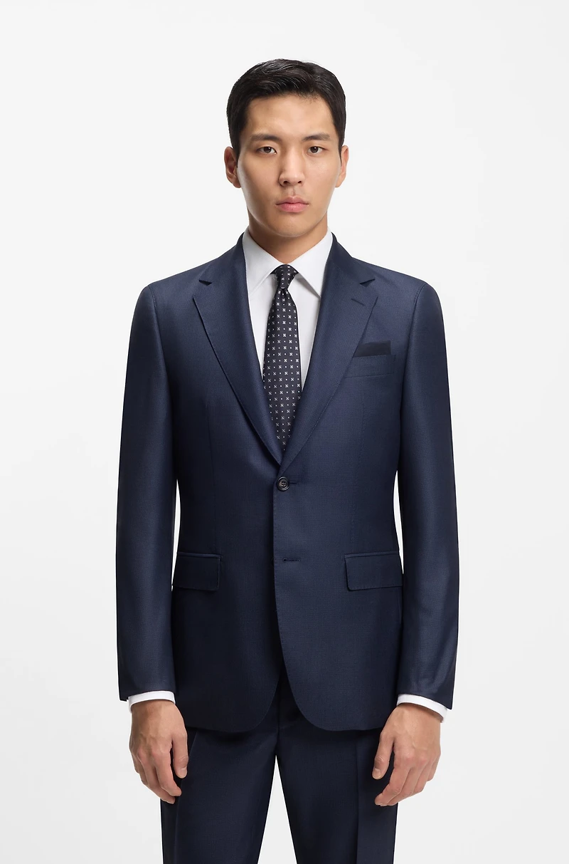 Jacquard-pattern tie in silk