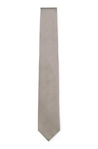Jacquard-pattern tie in silk