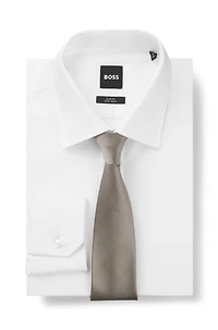 Jacquard-pattern tie in silk