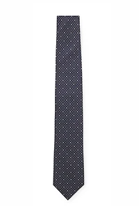 Italian-silk tie with jacquard pattern