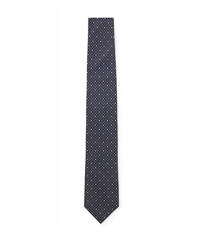 Italian-silk tie with jacquard pattern