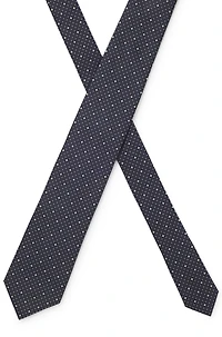 Italian-silk tie with jacquard pattern