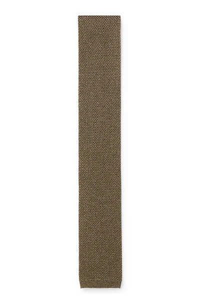 Knitted tie in silk