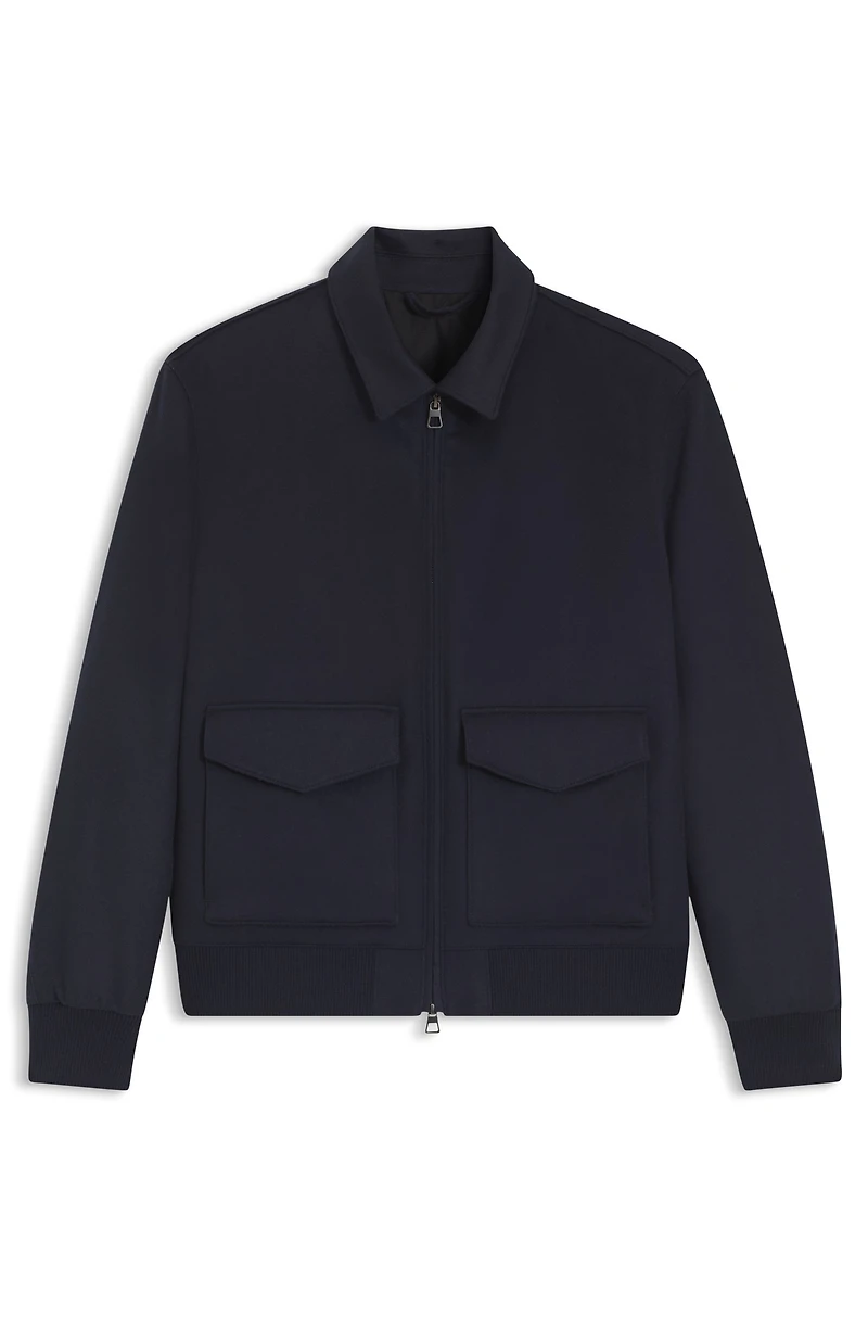 BECKHAM x BOSS zip jacket wool and cashmere