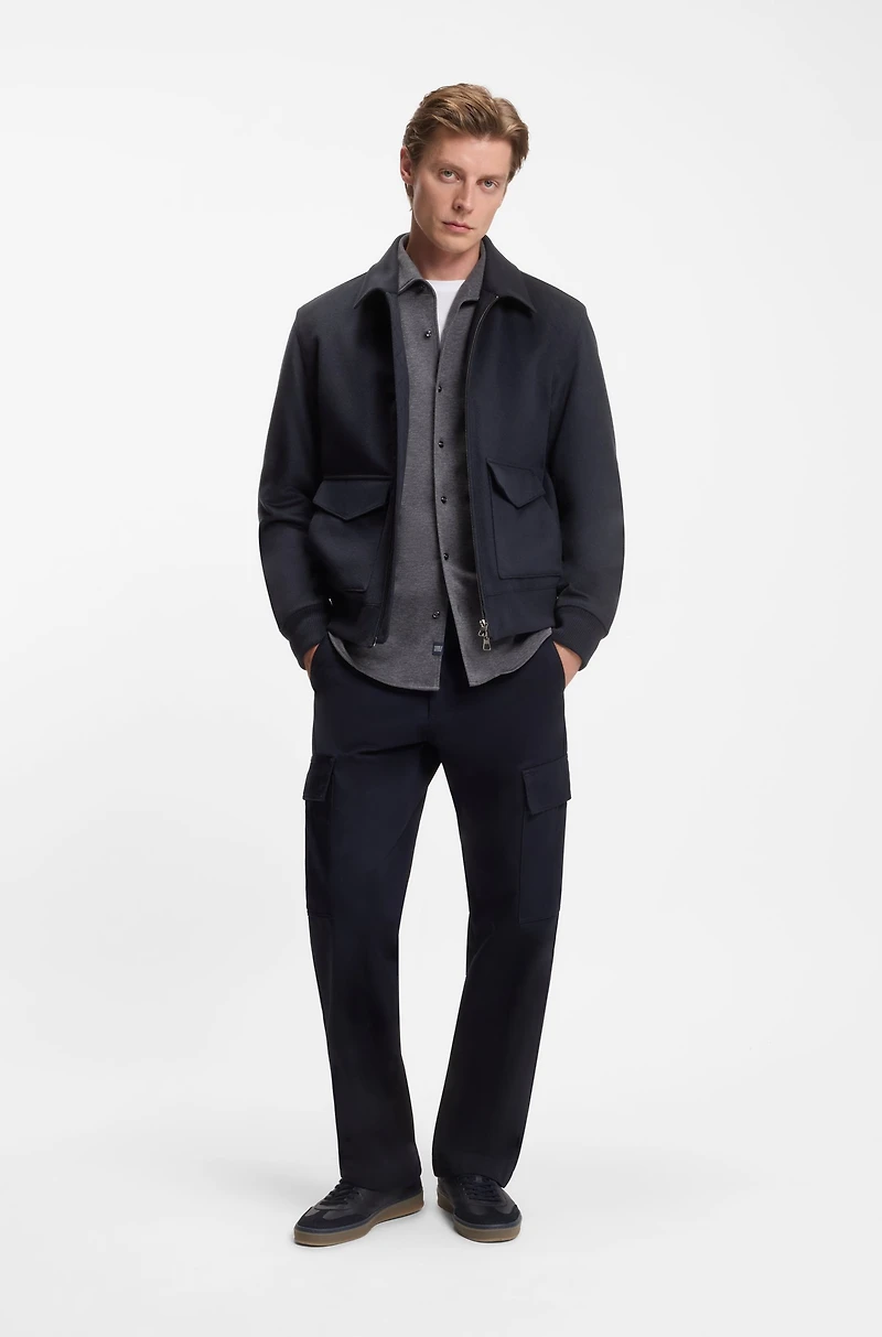 BECKHAM x BOSS zip jacket wool and cashmere