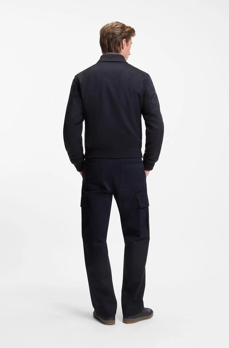 BECKHAM x BOSS zip jacket wool and cashmere