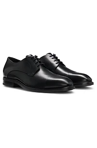 Leather Derby shoes with cap toe