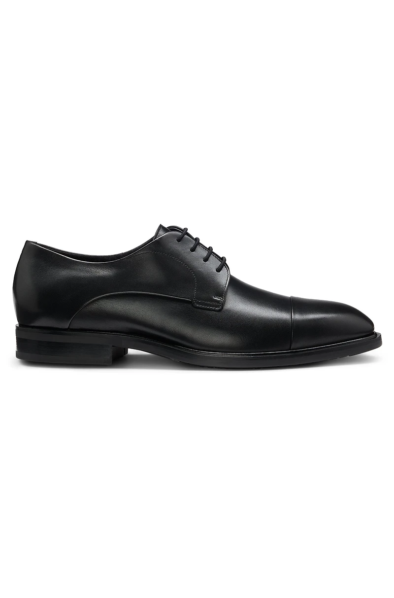 Leather Derby shoes with cap toe