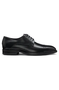 Leather Derby shoes with cap toe