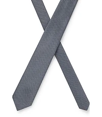 Jacquard-pattern tie in a silk blend