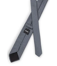 Jacquard-pattern tie in a silk blend