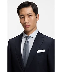 Jacquard-pattern tie in a silk blend