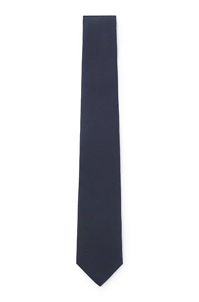 Jacquard-monogram tie in silk