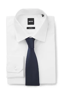 Jacquard-monogram tie in silk