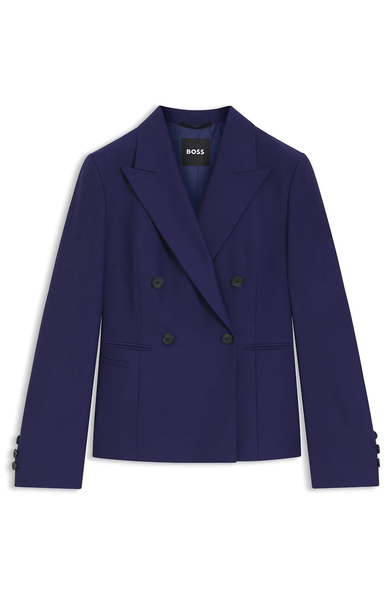 Slim-fit blazer virgin-wool twill