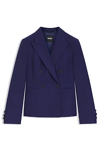 Slim-fit blazer virgin-wool twill