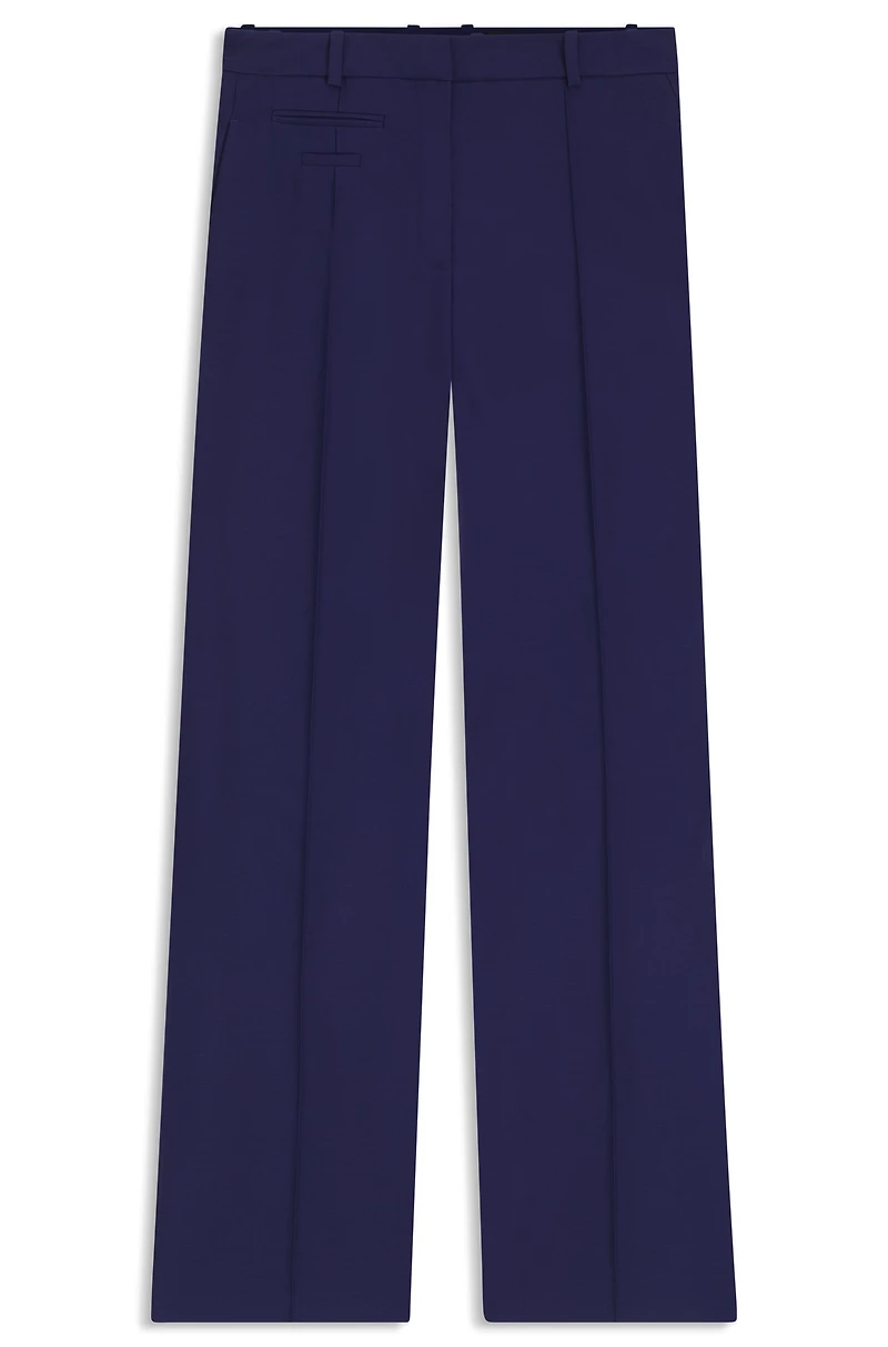 Regular-fit trousers virgin-wool twill