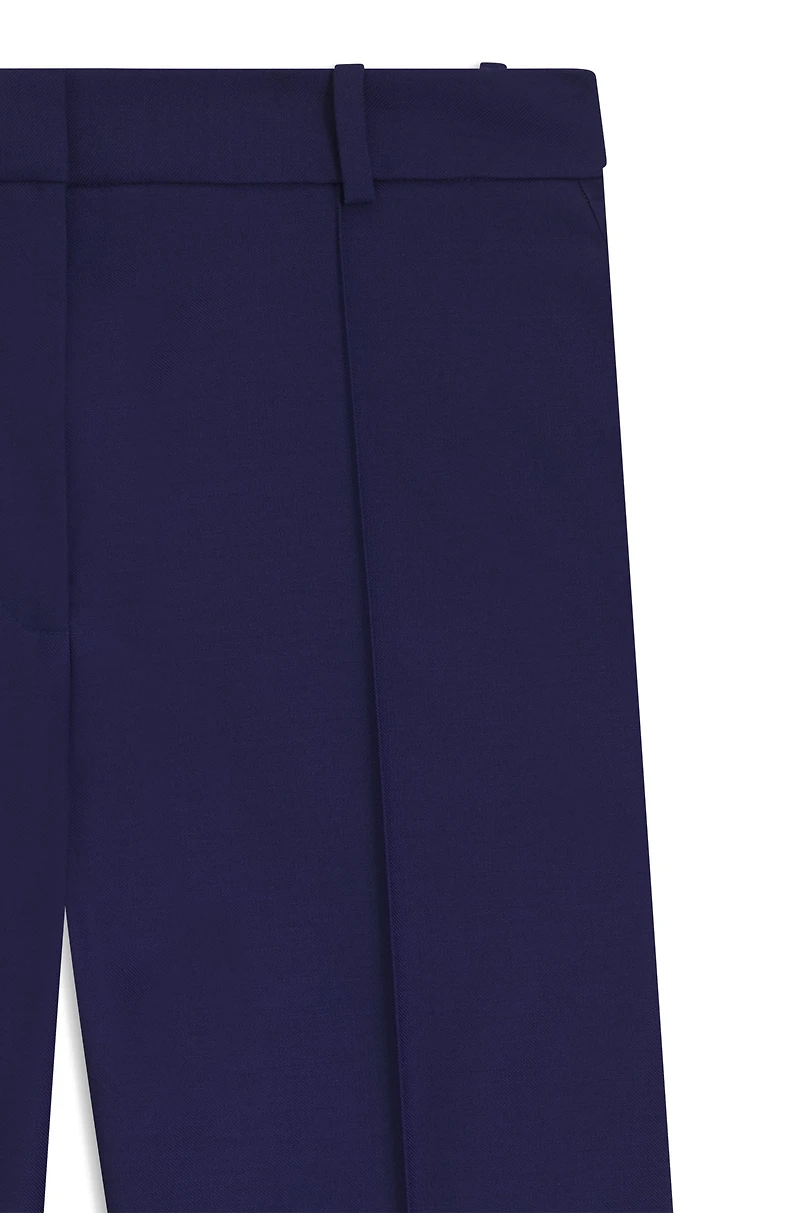 Regular-fit trousers virgin-wool twill