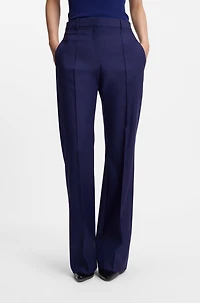 Regular-fit trousers virgin-wool twill