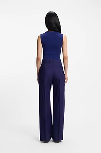 Regular-fit trousers virgin-wool twill