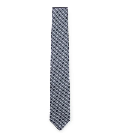 Jacquard-pattern tie in silk